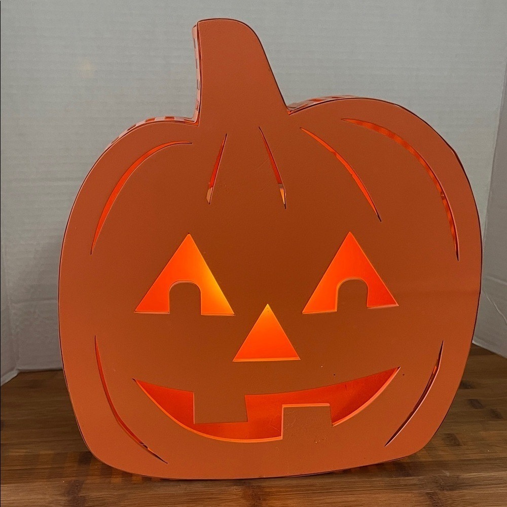 Halloween Pumpkin‎ Decoration Orange Jack O Lantern Light Up Decor